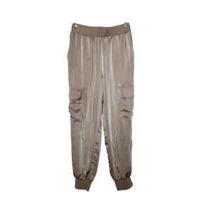 Ramy Brook Stylish Beige Cargo Joggers Size Small